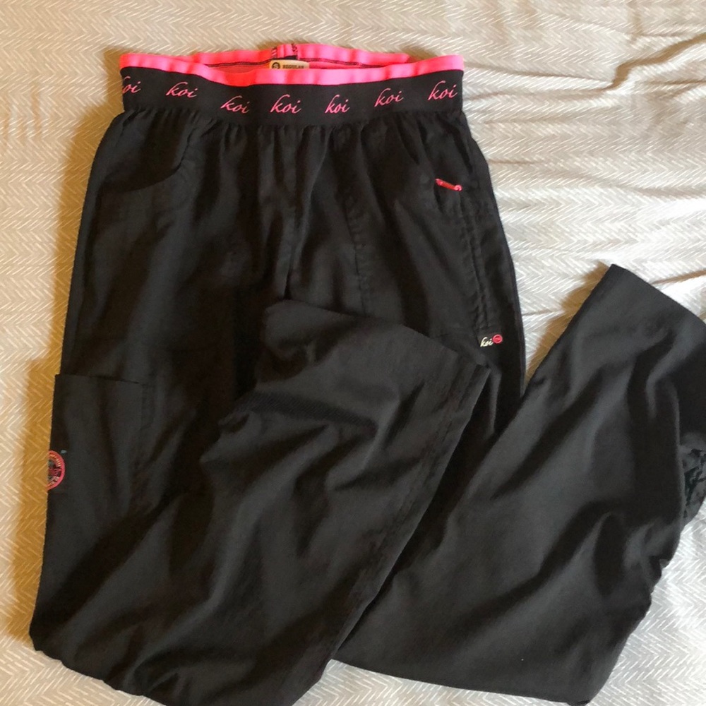 Black Koi scrub pants!
